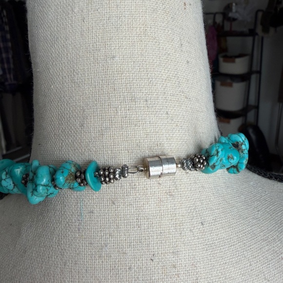 Turquoise Large Nugget Necklace - Picture 3 of 3